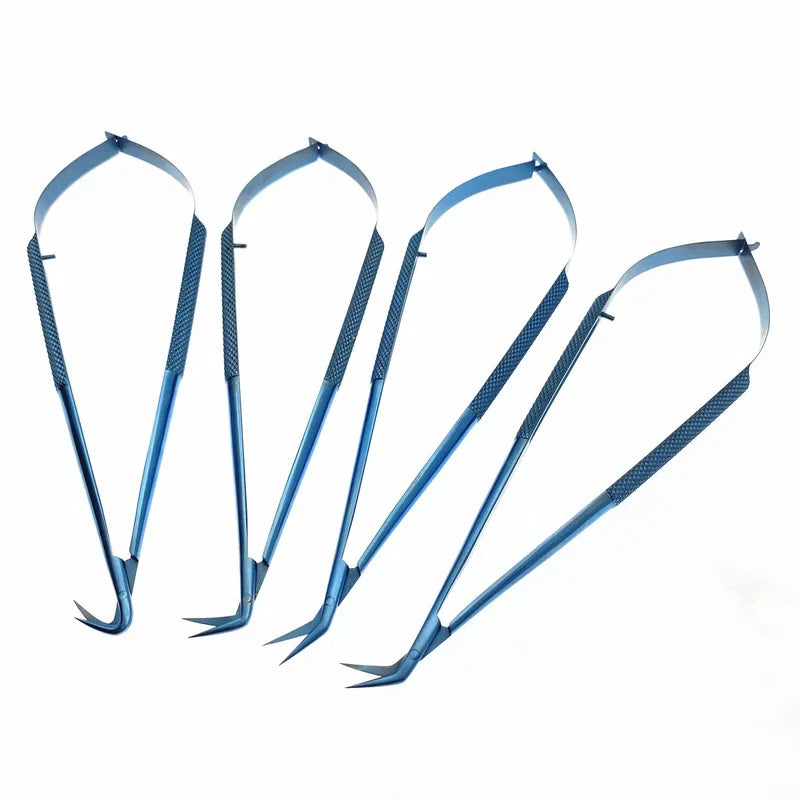 Titanium Microsurgical Micro Scissor Angled Shears for Neurosurgery & Cardiovascular Use