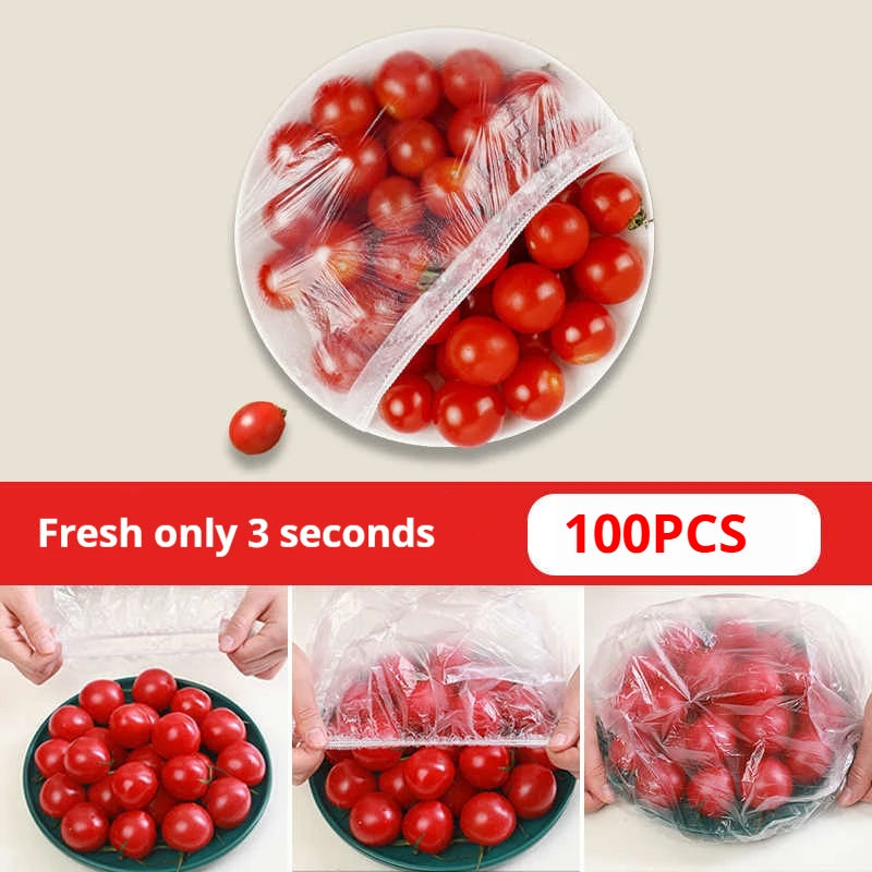 Disposable Food Covers Food Grade Cling Film Fruit & Vegetable Storage Bags