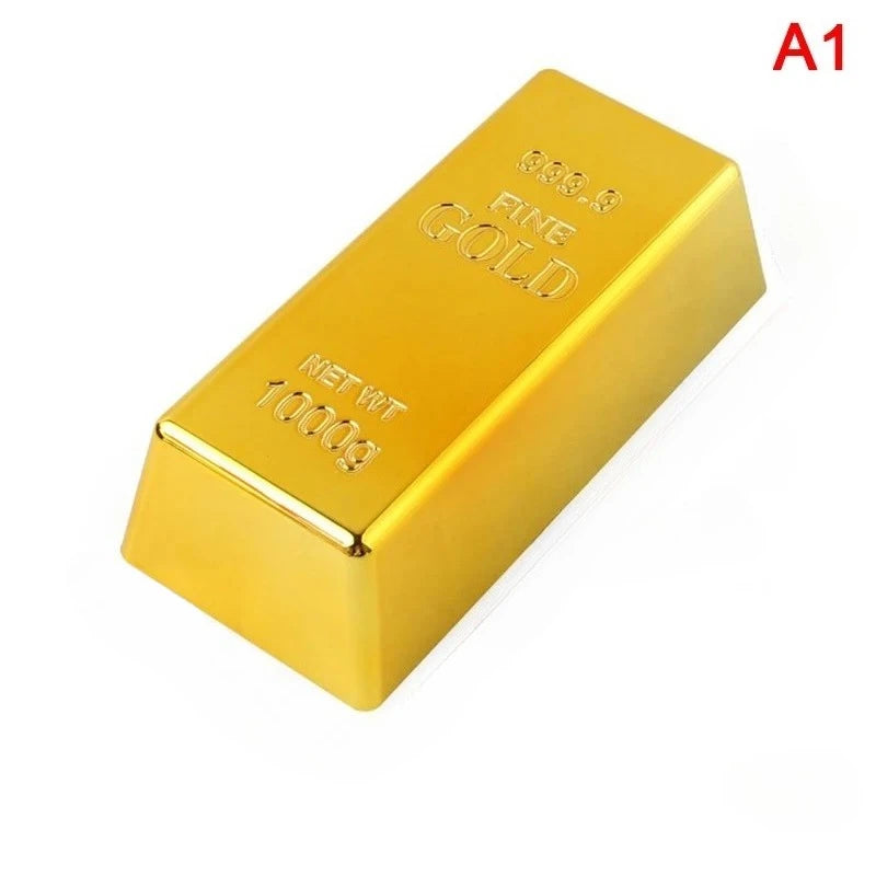 Gold Bar Paperweight Home Decor Bullion Simulation Gift