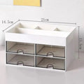 Multi-Functional Desktop Storage Box with Drawers for Office, Makeup & Vanity