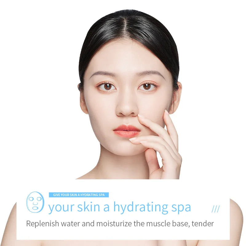 20pcs Collagen & Centella Face Masks with Hyaluronic Acid for Moisturizing & Refreshing Skin Care