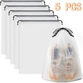 Portable Waterproof Shoe Storage Bags 5/10 Pack Drawstring Travel Organizer