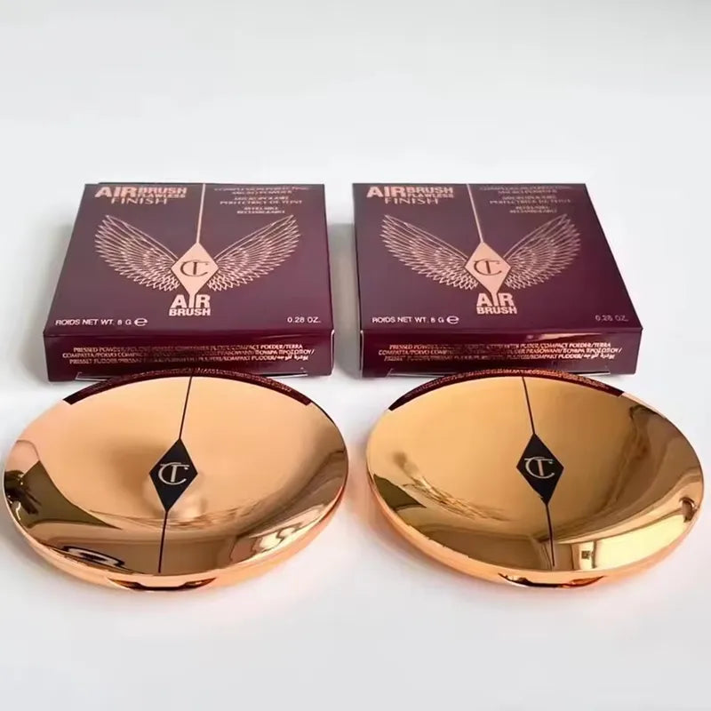 Matte Pressed Face Powder with Oil Control & Brightening - Compact Foundation