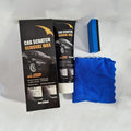 Car Scratch Removal Wax Kit - 120ml Auto Paint Polish with Sponge & Microfiber Towel
