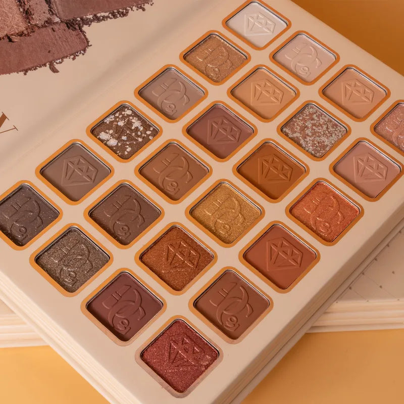 43-Color All-in-One Makeup Palette Set - 4-Layer Book Design for Eyeshadow, Blush, Contour & Highlighter