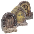 Mini Wooden Door Picture Frame Set for Home Decor Rustic Resin Crafts
