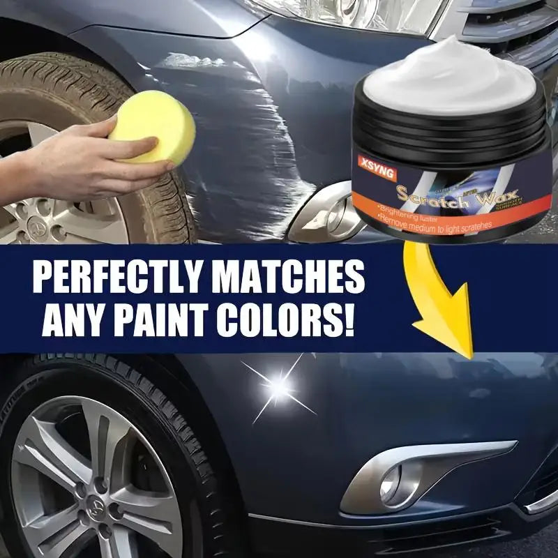 Car Scratch Repair Wax with Sponge Wiping - Paint Surface Protection & Restoring