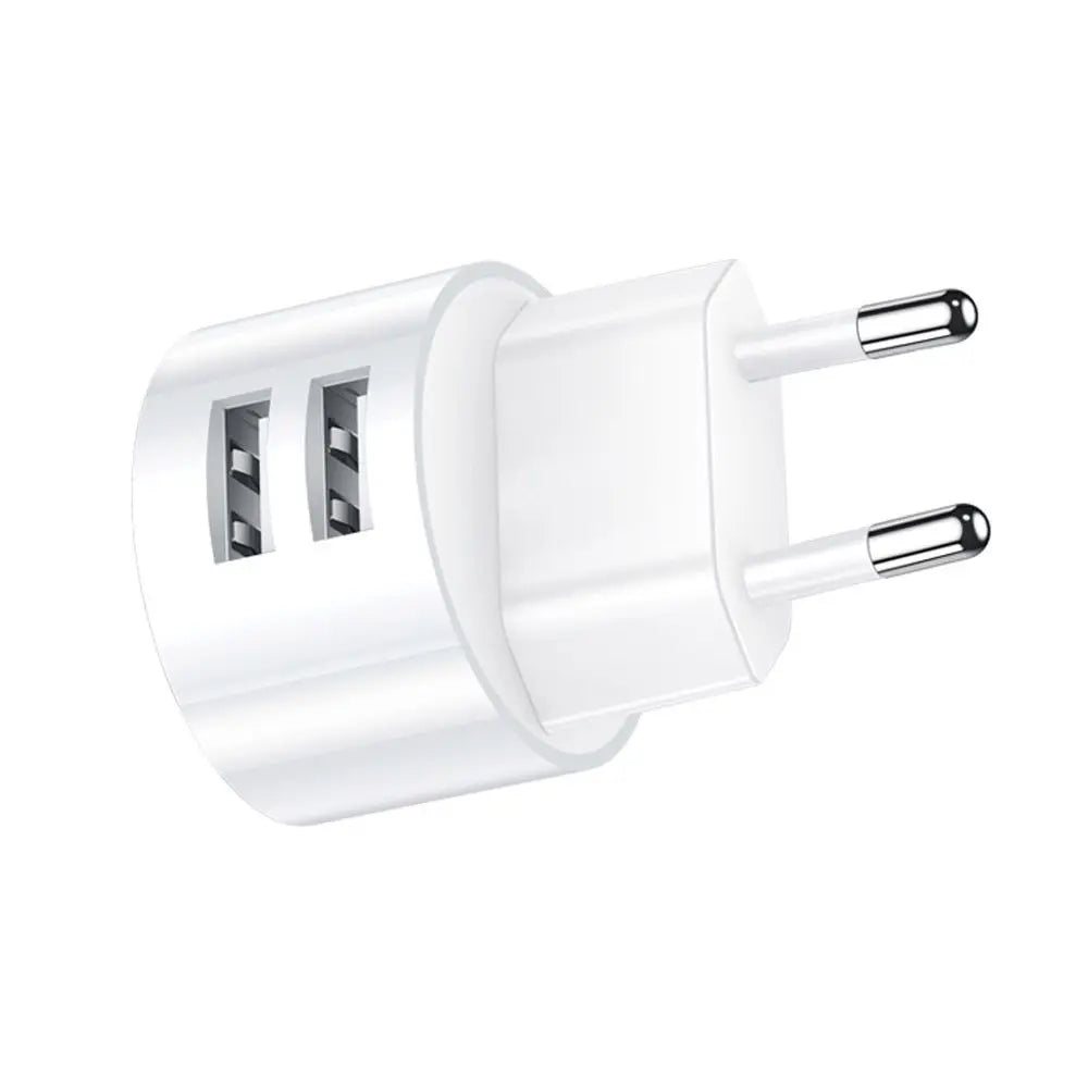 Dual USB Wall Charger 5V 2.1A Fast Charging Adapter for Mobile Phones