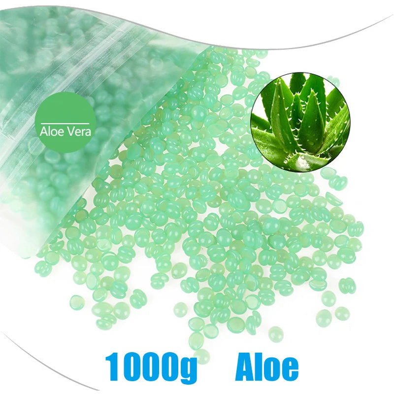 1000g Painless Wax Beads for Body Face Bikini Hair Removal - Hard Wax Beans
