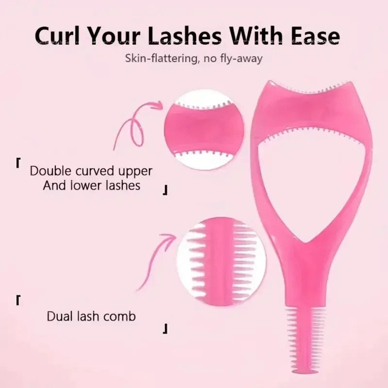Multi-Functional Beauty Tool for Eyelash & Eyebrow Styling, Storage & Guide