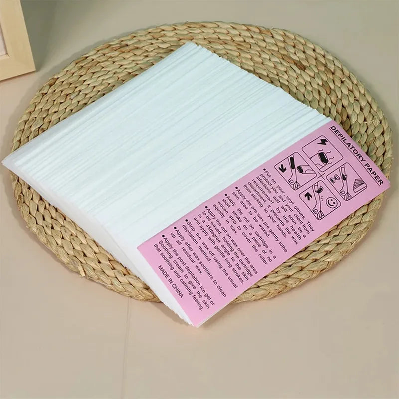 20Pcs Hair Removal Wax Strips for Face Body Legs Lip Eyebrow - Soft & Flexible