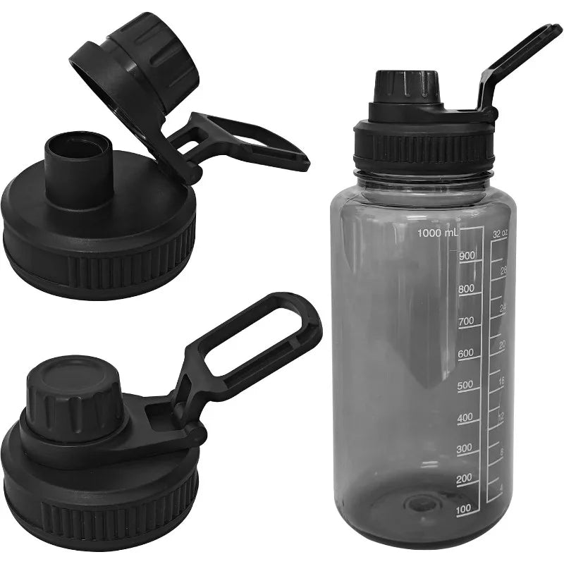 Replaceable Wide Mouth Loop Top Lid for 32oz Nalgene Water Bottle - BPA Free