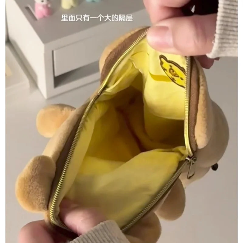 Cute Rilakkuma Plush Pencil Case Storage Bag for Kids - Cartoon School Stationery