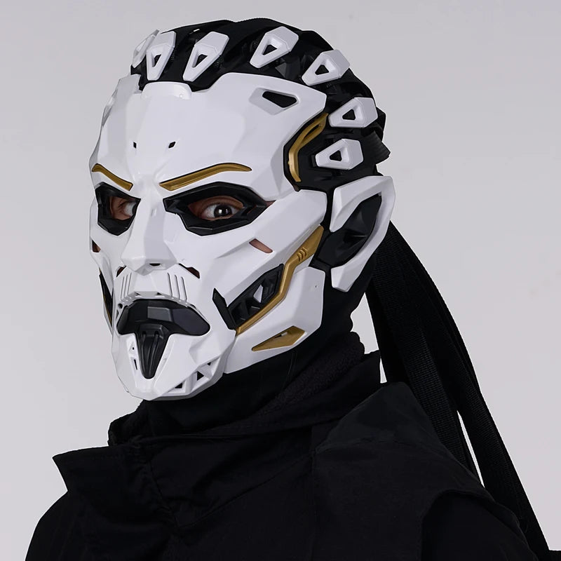 Halloween Punk Witcher Face Mask Full Face Cover Prop Cosplay Costume Accessory
