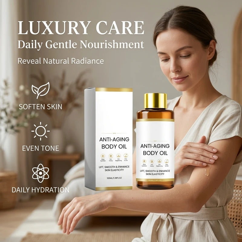Revitalizing Body Oil for Dull Skin & Skin Elasticity - Lightweight Hydrating Massage Oil