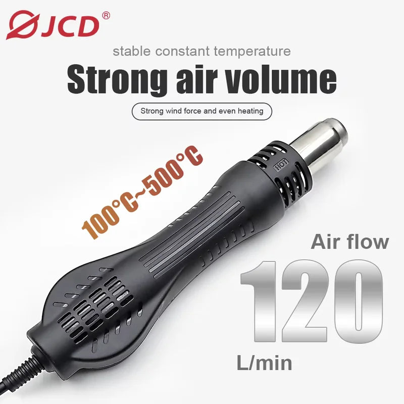 Dual-Function Soldering Station with Hot Air Gun 750W LCD Display