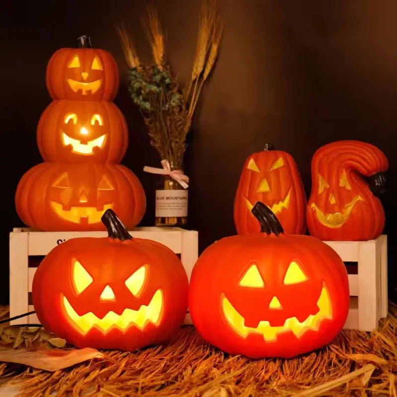 Halloween Decorative Pumpkin Lantern Outdoor Indoor Party Light - Spooky Pumpkin Decor