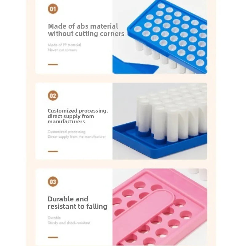 Lip Balm Maker Kit with 50 Tubes & Spatula - DIY Lip Gloss & Balm Set