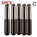 Silicone Lip Brush with Cover Cap - Concealer & Lip Makeup Tool, Round Head, Soft Gel