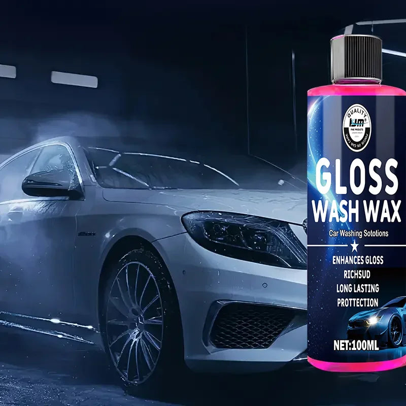 Car Wash Solution Wax Wash 100ml for Auto Detailing - Shine & Protection