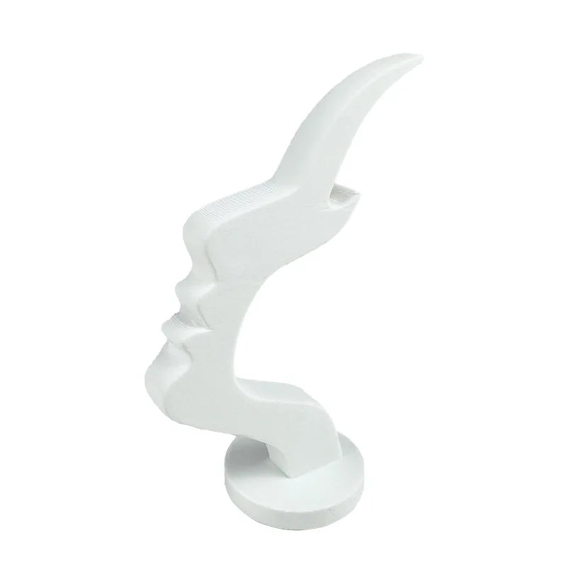 Minimalist Human Profile Eyeglass Holder - 3D Printed Side Face Stand for Glasses, Desk Decor