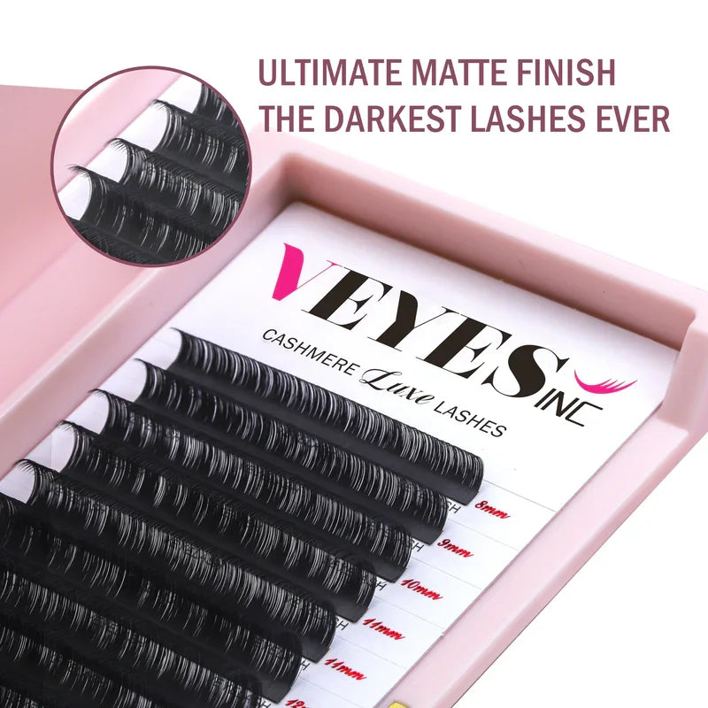 Cashmere Luxe Eyelash Extensions - Natural Faux Mink Volume Lashes