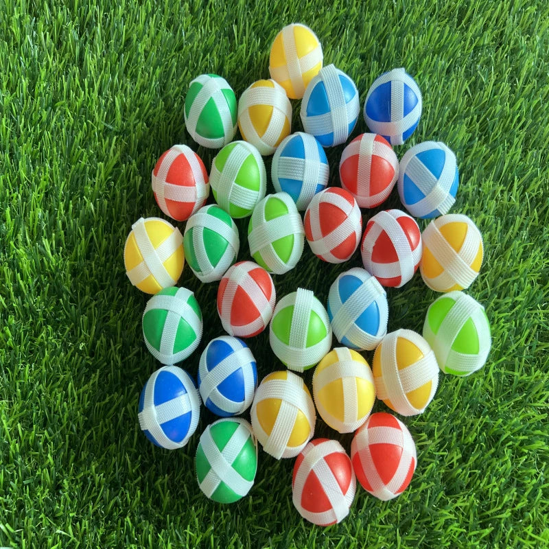 Kids Throwing Ball Set - 12 Durable Plastic Catch Balls for Outdoor Play