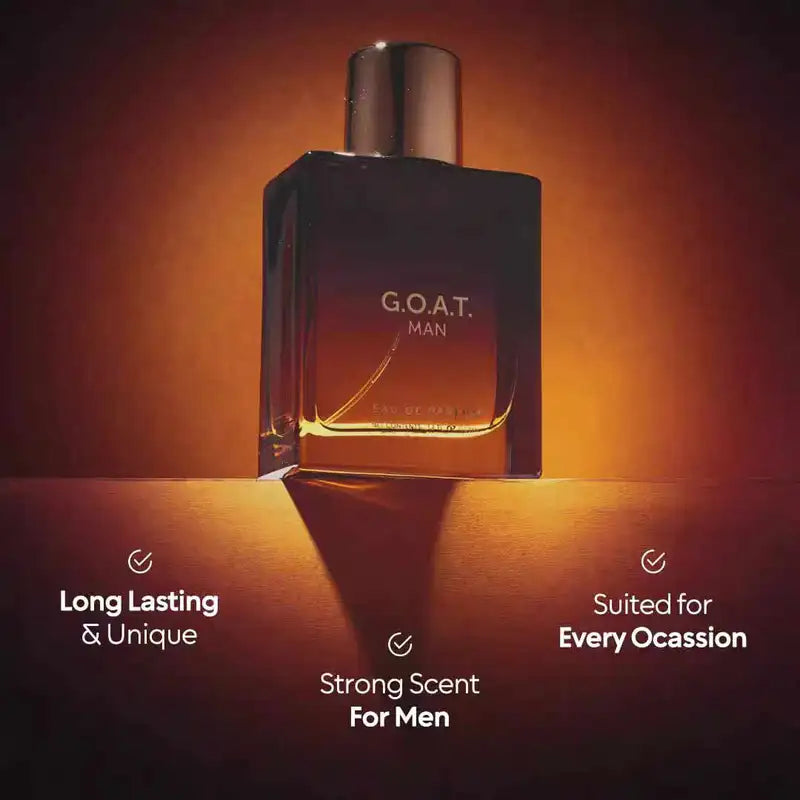 BellaVita Luxury Goat Man Eau de Parfum Spray 100ml - Long-Lasting Arab Perfume for Men