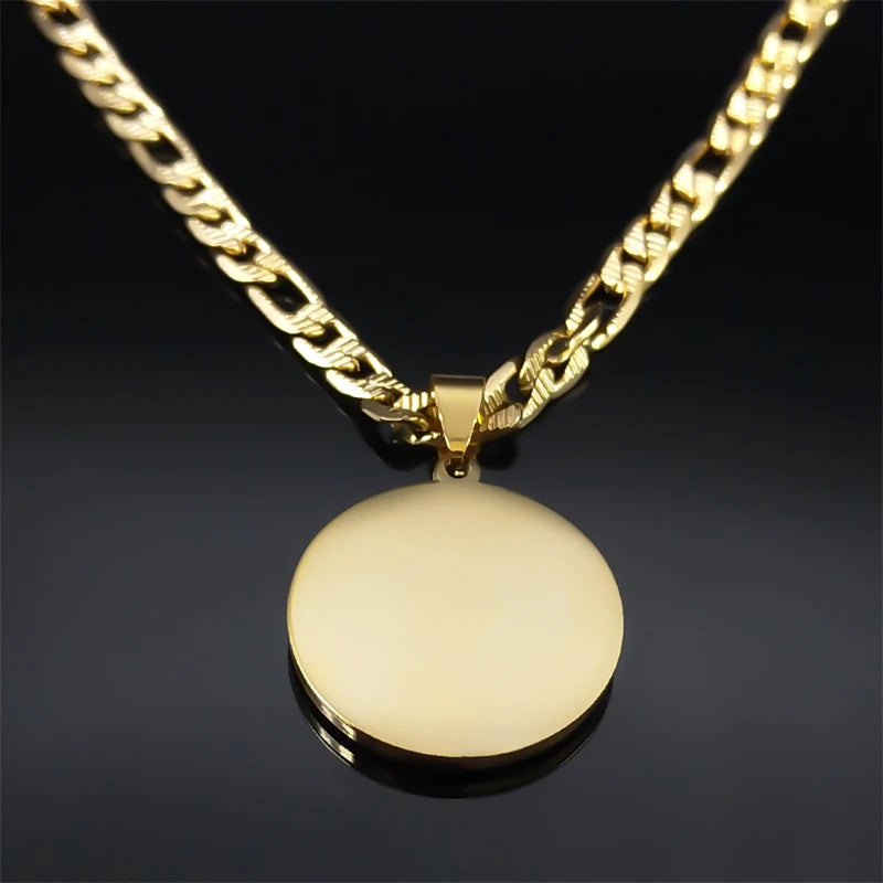 Colorful Crystal Saint Benedict Medal Necklace Women Men Stainless Steel Chain Jewelry