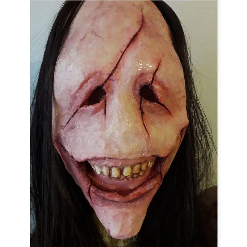 Scary Demon Halloween Mask - Creepy Ghost Cosplay Prop for Themed Parties