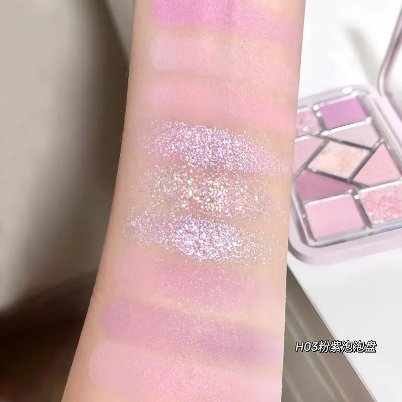 Colorful Low Saturation Eyeshadow Palette with Matte & Shimmer Shades - Natural Waterproof Makeup Set