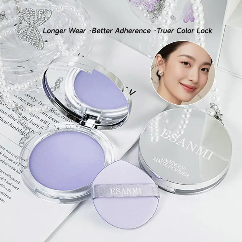 Long Lasting Lavender Setting Powder with Natural Extract for Oil Control & Matte Finish