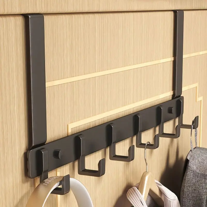 6-Piece Over-the-Door Clothes Hooks Set - Multi-Color Home Organizer Rack