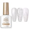 Pearl White Thread Gel Nail Polish 10ml for Semi-Permanent Manicure