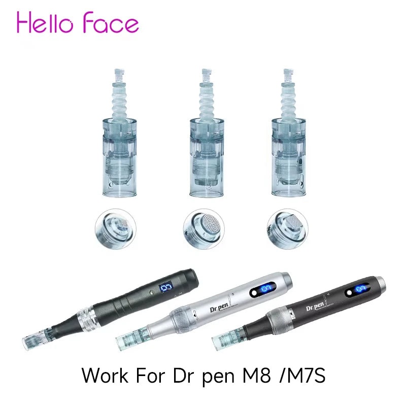 Micro Needling Cartridges for Derma Pen M8 - 30 pcs, Multiple Lengths & Colors
