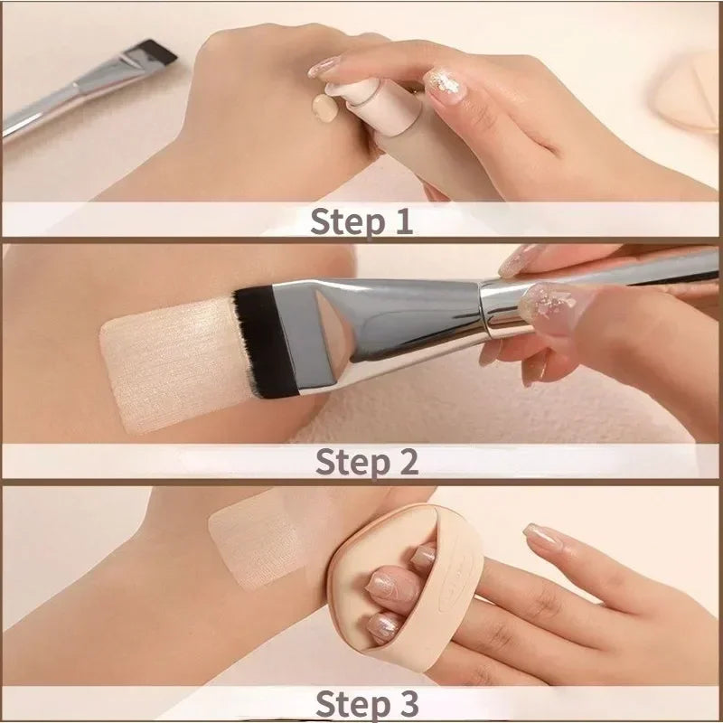 Lightweight Face Contour Brush Flat Makeup Brush for Foundation and Blending
