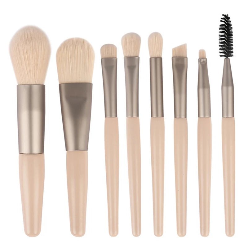 Soft Fluffy Makeup Brush Set - 13/8Pcs Cosmetics Foundation Blush Eyeshadow Kabuki Blending Tools