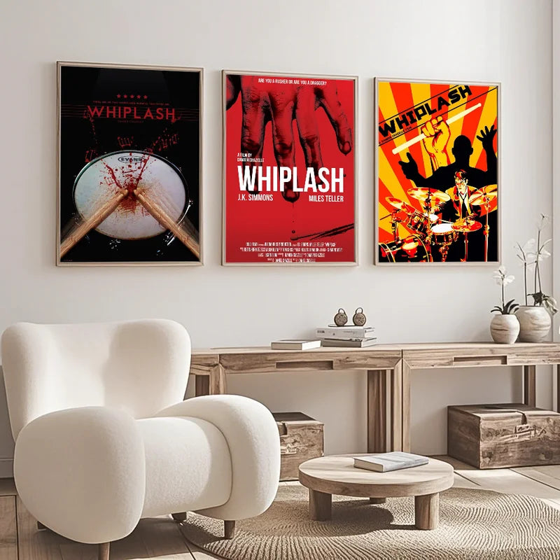 Classic Whiplash Movie Poster Wall Art for Home & Office Decor