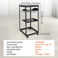 Open Frame Server Rack 12U/15U/20U with Adjustable Depth for Network Equipment