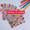 10 Sheets 3D Puffy Animal Stickers for Kids Scrapbooks and Crafts