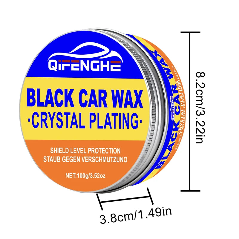 Car Wax with Sponge - Waterproof Hydrophobic Coating for Shine & Protection