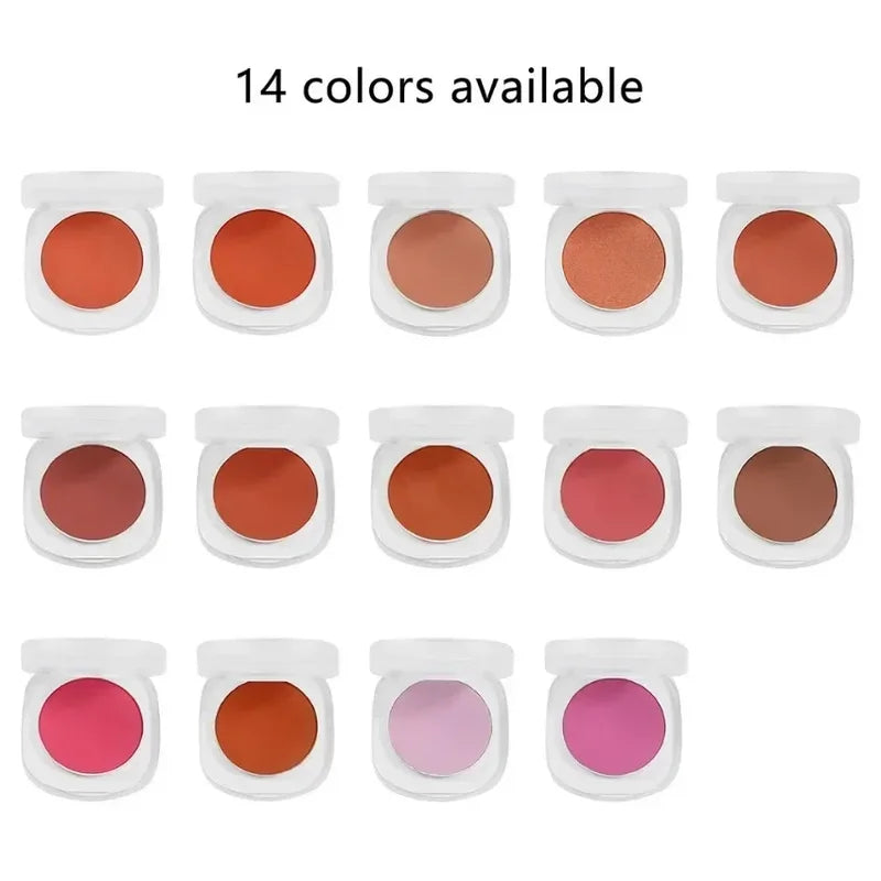15-Color Vegan Monochrome Blush Palette - Matte Brightening Face Makeup Wholesale