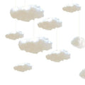 Artificial Cotton Cloud Ceiling Decor Set for Living Room & Events - White 3D Props