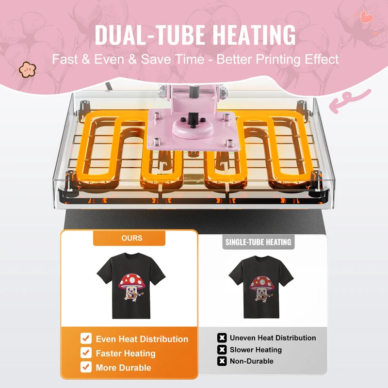 15x15 Heat Press Machine with Slide Out Drawer for T-Shirts and Transfers