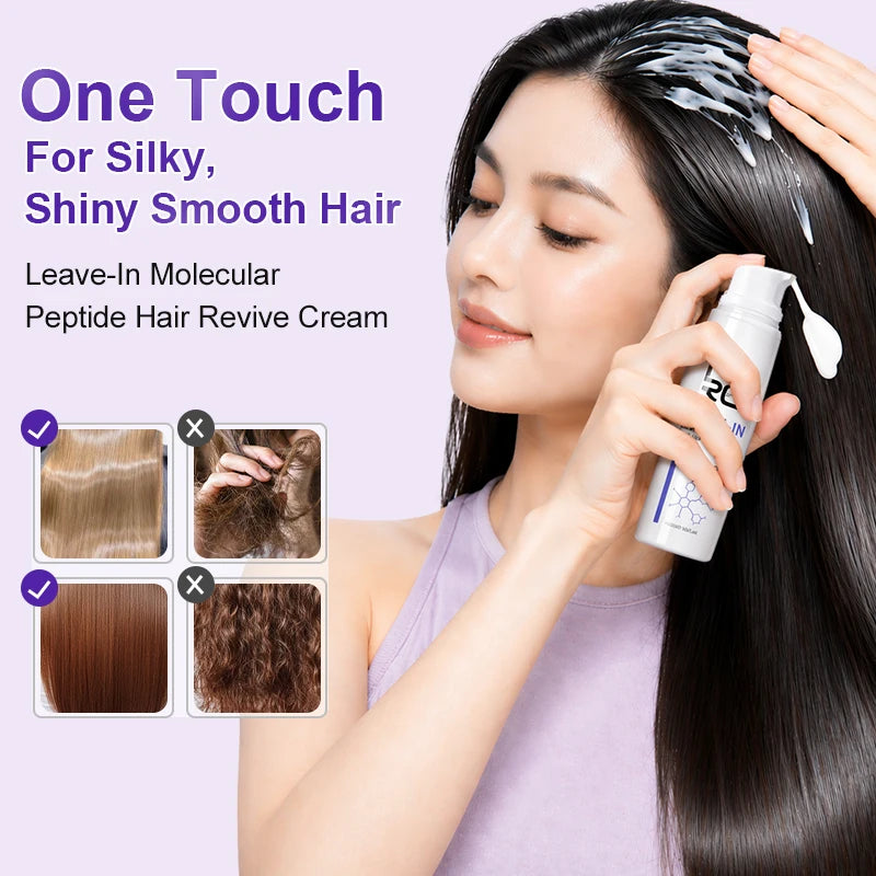 Keratin Hair Treatment Leave-In Mask for Smooth, Frizz-Free Hair