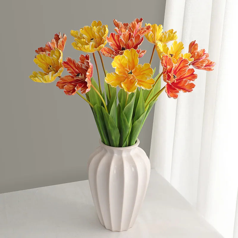69cm Artificial Flamingo Tulip Flower with Real Touch Silicone for Home & Wedding Decor