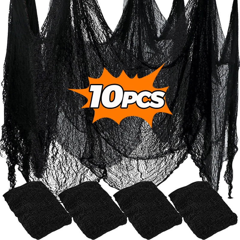 Halloween Creepy Mesh Cloths 76x198cm Gauze Netting for Spooky Wall Decor