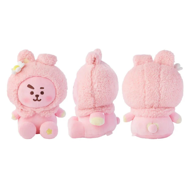 BT21 Cherry Blossom Series Keychain - Cute Cartoon Toy Pendant for Backpack Phone Bag Decor Fans Gift