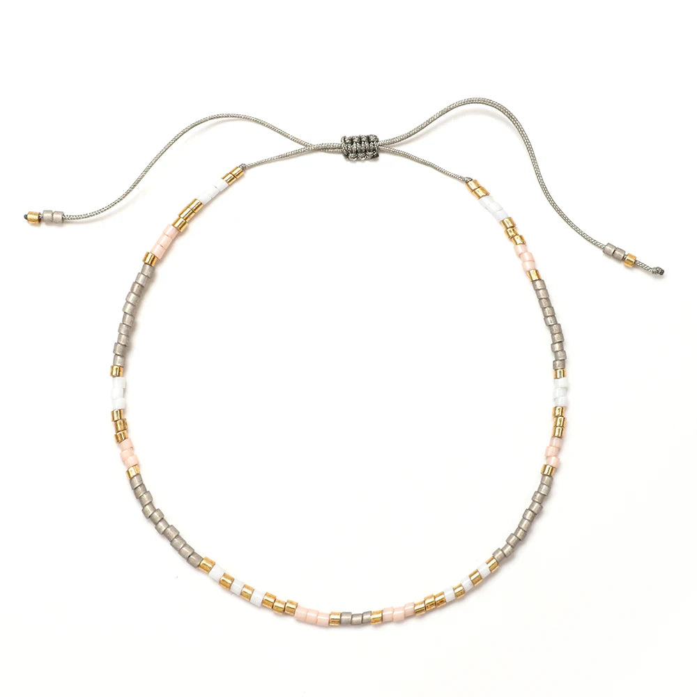 Minimalist Beaded Bracelets for Women & Men – Handmade Bohemian Jewelry Set