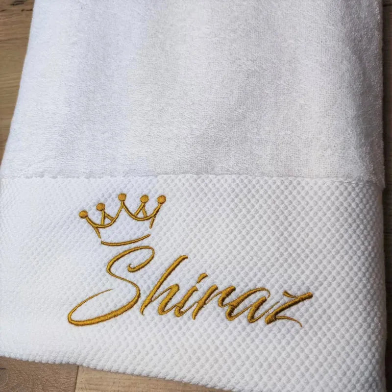 Personalized Embroidered Towels with Custom Logo & Name - Spa & Salon Use